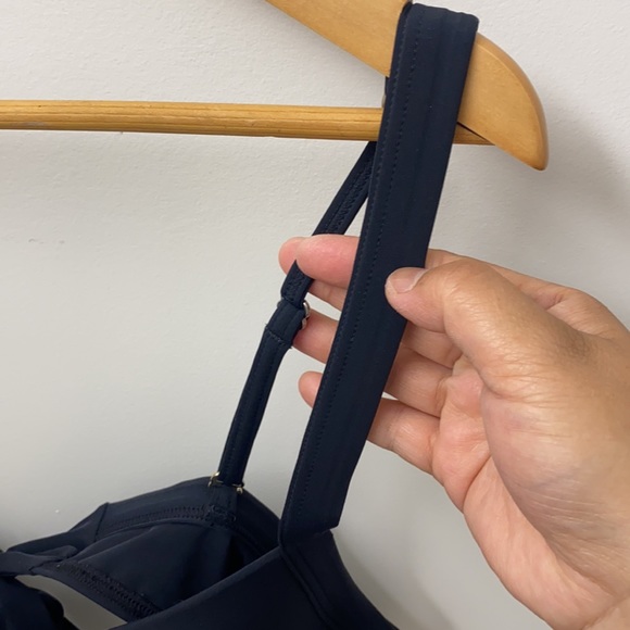 La vie en rose aqua D+ black swim top - Picture 4 of 7